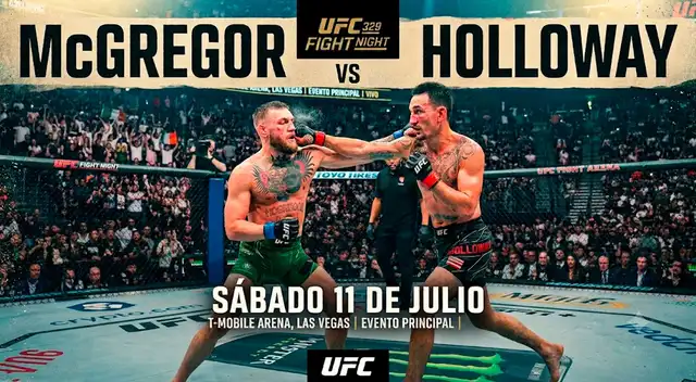 El UFC 329 se realizará este sábado con la pelea estelar de Conor McGregor vs. Max Holloway.