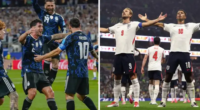 Argentina vs Inglaterra por Mundial 2026.  Foto: composición Líbero/IG
