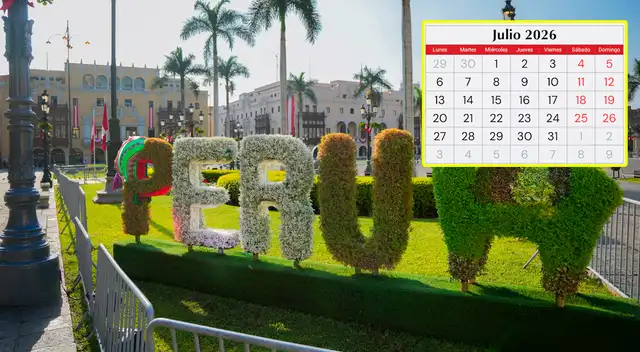 Revisa cuáles son los feriados del mes de julio 2026 en Perú y qué se celebra en esas fechas. Revisa cuáles son los feriados del mes de julio 2026 en Perú y qué se celebra en esas fechas.