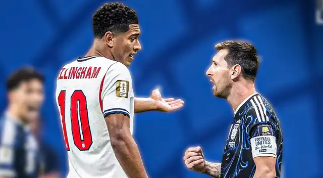 Bellingham rompe su silencio tras altercado con Messi en el Mundial 2026. Foto: composición Líbero