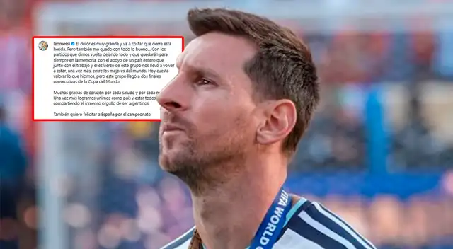 Lionel Messi impacta a seguidores con fuerte mensaje tras final del Mundial. Foto: composición Líbero/IG Lionel Messi impacta a seguidores con fuerte mensaje tras final del Mundial. Foto: composición Líbero/IG