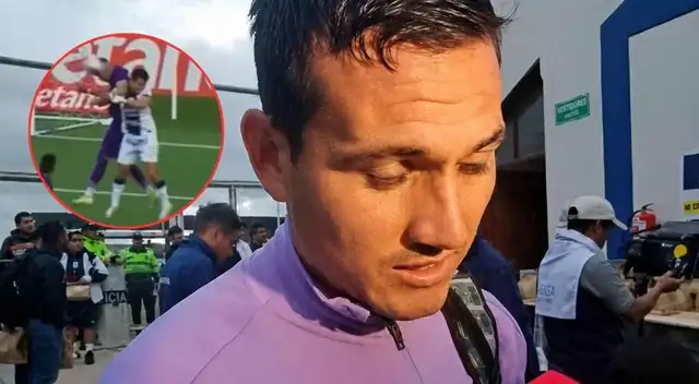 Jairo Vélez terminó con un chinchón tras el penal no cobrado a Alianza Lima.