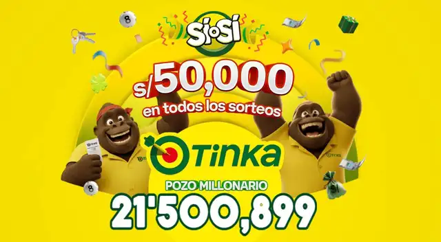 La Tinka sortea este miércoles un pozo millonario de S/ 21,500,899 a las 10:50 p. m. La Tinka sortea este miércoles un pozo millonario de S/ 21,500,899 a las 10:50 p. m.