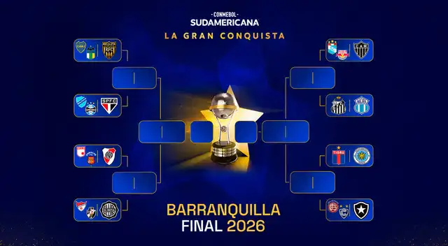 Así van quedando los octavos de final de la Copa Sudamericana 2026.
