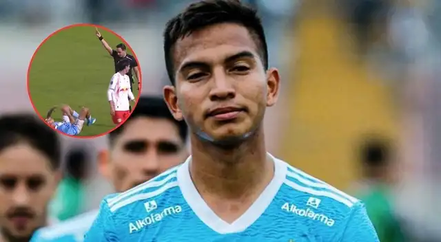 Martín Távara fue expulsado en la derrota de Cristal frente a Bragantino.