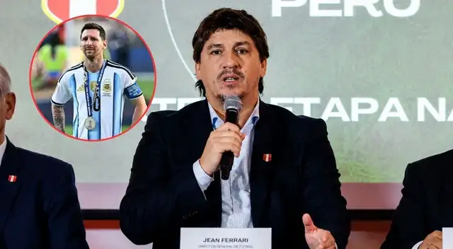 Jean Ferrari sueña con un Perú vs Argentina en Puno. Jean Ferrari sueña con un Perú vs Argentina en Puno.