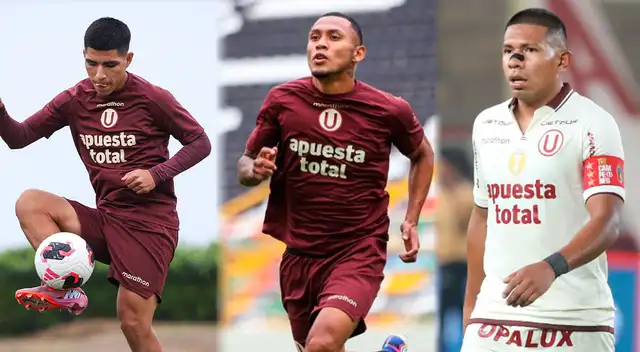 Piero Quispe, Bryan Reyna, Edison Flores, Universitario de Deportes