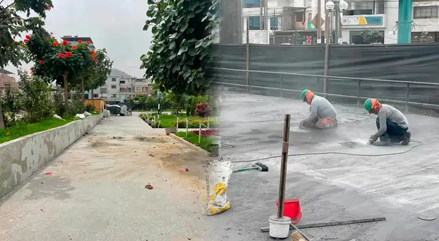 Vecinos de San Juan de Miraflores gozarán de renovadas estructuras de la nueva Plaza de Armas.