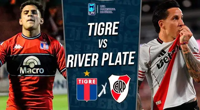 River y Tigre se enfrentan hoy por la fecha 4 del Clausura argentino.
