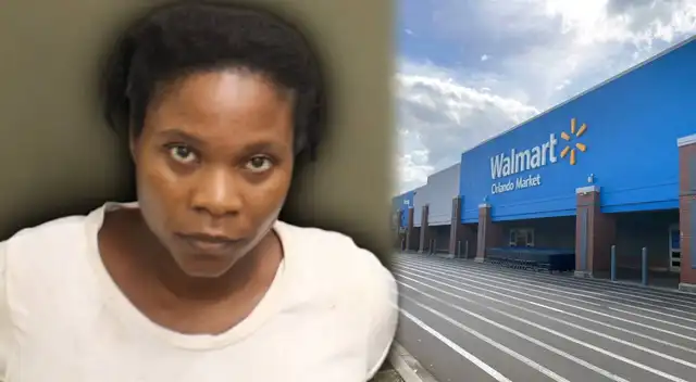 Mujer es detenida tras empujar a un guardia en Walmart y querer llevarse su patrulla. Mujer es detenida tras empujar a un guardia en Walmart y querer llevarse su patrulla.