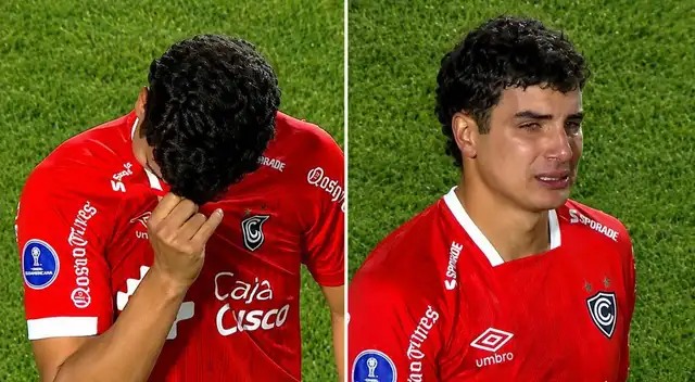 Matías Succar rompió en llanto tras su hat-trick a Botafogo.