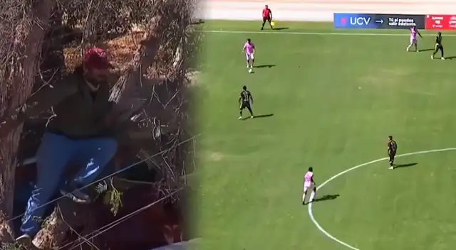 ¡Solo pasa en la Liga 1! Hincha sorprende con insólita ubicación para ver el Moquegua vs Sport Boys. Foto: composición Líbero/L1 Max ¡Solo pasa en la Liga 1! Hincha sorprende con insólita ubicación para ver el Moquegua vs Sport Boys. Foto: composición Líbero/L1 Max