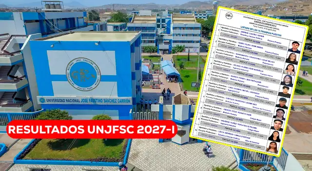 Revisa los resultados del Examen de Admisión de la Universidad Nacional José Faustino Sánchez Carrión 2027-I.