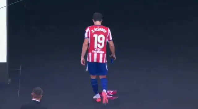 Julián Álvarez fue suplente en el empate del Atlético de Madrid ante Villarreal.