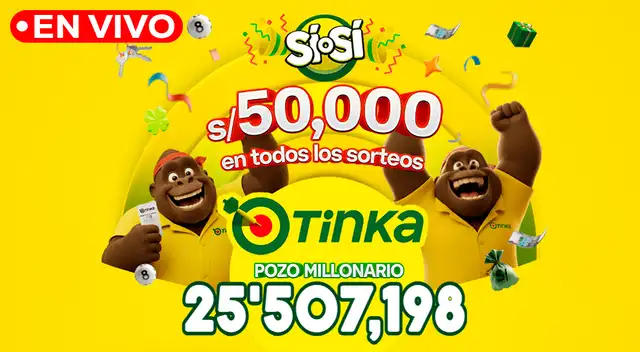 Revisa los últimos resultados del sorteo La Tinka de HOY, miércoles 26 de agosto de 2026.