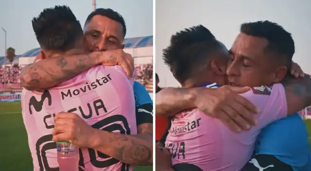 Así fue el abrazo de Yotún y Cueva.