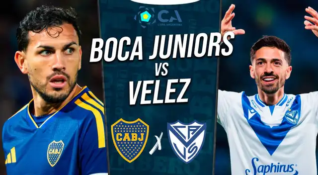 Boca Juniors vs Vélez juegan EN VIVO este miércoles por los octavos de final de la Copa Argentina 2026