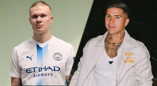 Erling Haaland extasiado con fichaje de Enzo Fernández.