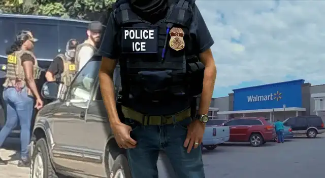 Un testigo reportó una detención de ICE en el estacionamiento de un Walmart en West Bloomington. Un testigo reportó una detención de ICE en el estacionamiento de un Walmart en West Bloomington.