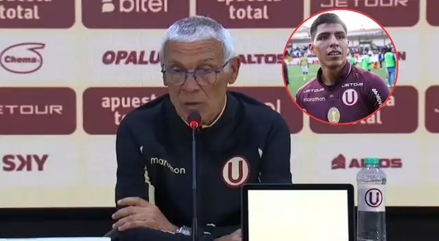 Héctor Cúper explicó la suplencia de Piero Quispe ante Comerciantes Unidos.