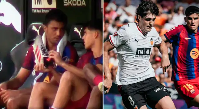 Rodri habló sobre los jugadores del Valencia tras ser cambiado.