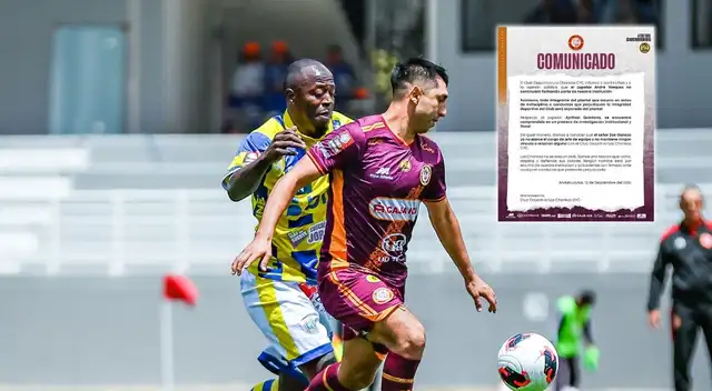 Chankas despide a jugador y abre investigación a otro tras derrota frente a FC Cajamarca