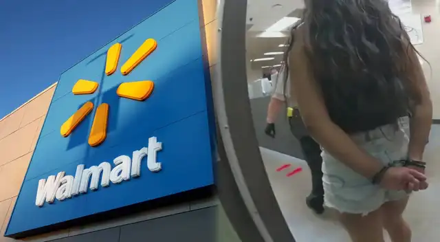 Mujer habría sido hallada con drogas ilegales en Walmart.