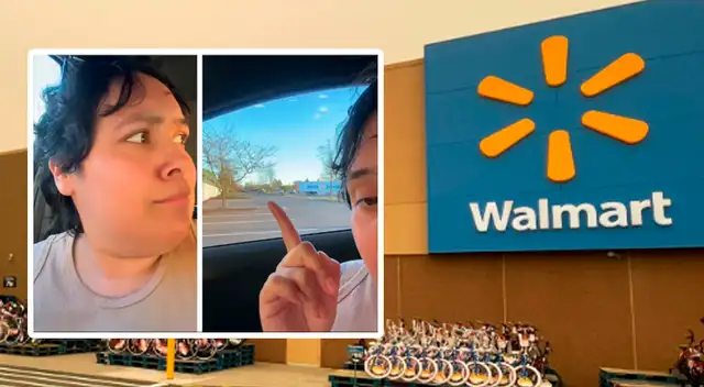 Mujer denuncia presunta hostilidad de guardia de seguridad mayor en estacionamiento de Walmart.
