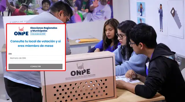 Conoce dónde te toca votar en las Elecciones Regionales y Municipales 2026.
