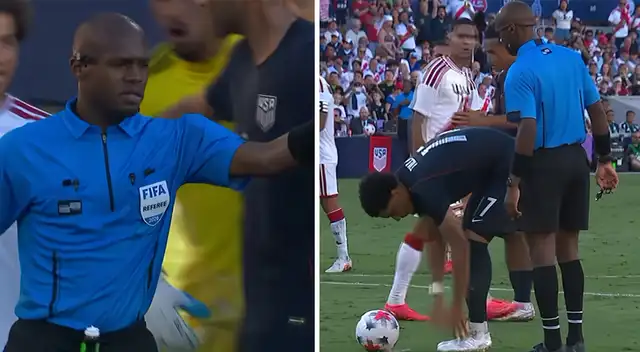 ¿Quién es Steffon Dewar, el árbitro jamaiquino que cobró polémico penal en el Perú vs Estados Unidos?. Foto: composición Líbero/ESPN MX ¿Quién es Steffon Dewar, el árbitro jamaiquino que cobró polémico penal en el Perú vs Estados Unidos?. Foto: composición Líbero/ESPN MX