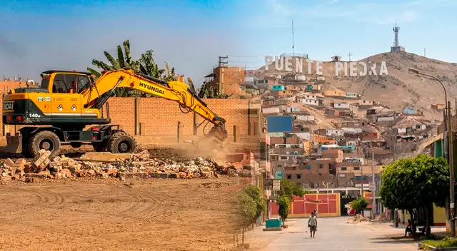 La Municipalidad de Puente Piedra realiza trabajos para recuperar espacios públicos.
