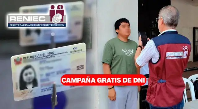 Conoce en qué distritos se realizarán las campañas de DNI gratis del 28 de setiembre al 4 de octubre.