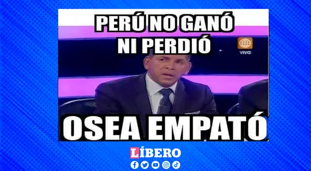 Pitazo final y las redes sociales hicieron de las suyas con singulares memes.