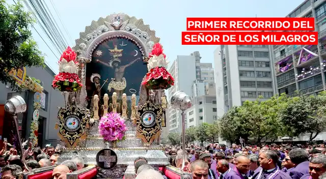 Sigue el recorrido del Señor de los Milagros este sábado 3 de octubre.