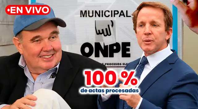 Sigue EN VIVO los resultados de las Elecciones por la Alcaldía de Lima y conoce quién va ganando.