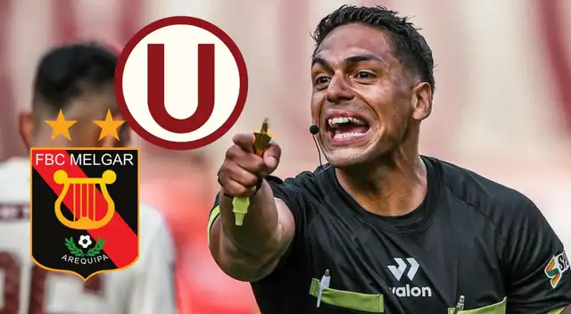 Bruno Pérez será el árbitro del Universitario vs Melgar por el Torneo Clausura 2026