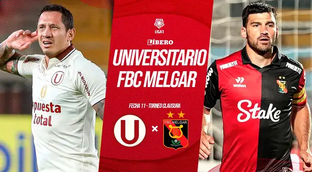 Universitario vs Melgar juegan EN VIVO por la fecha 11 del Torneo Clausura