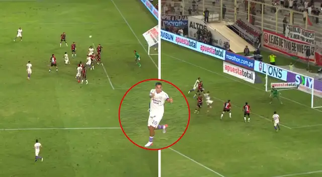 Doblete de Alex Valera para el 2-2 de Universitario a Melgar