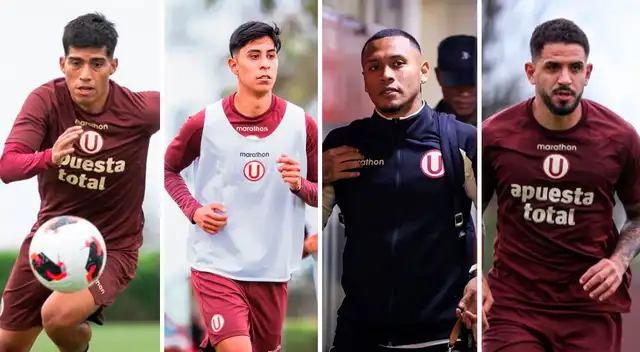 Jordan Guivin, Adrián Quiroz, Bryan Reyna, Matías Di Benedetto, Universitariao de Deportes