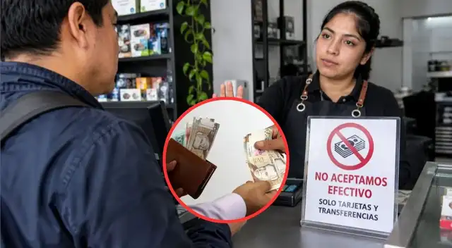 Indecopi advierte multas de hasta 450 UIT por rechazar pagos en efectivo.