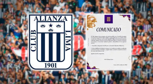 Alianza Lima sorprende al anunciar cambio de horario para su próximo partido