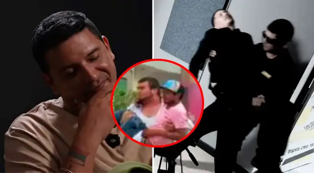 Óscar Vílchez realizó una peculiar entrada para su entrevista con Reimond Manco.