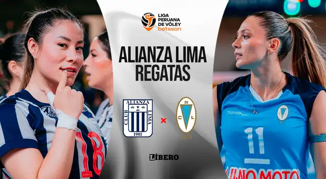 Alianza Lima enfrentará a Regatas Lima por la Liga Peruana de Vóley.