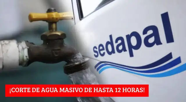 Sedapal confirma corte de agua programado para este viernes 30 de octubre.