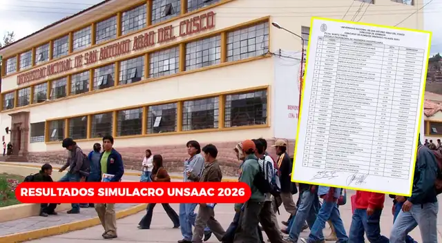 Consulta los resultados del Examen Centralizado Simulacro UNSAAC 2026 este 31 de octubre. Consulta los resultados del Examen Centralizado Simulacro UNSAAC 2026 este 31 de octubre.