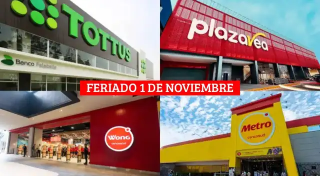 ¿A qué hora abren los supermercados el FERIADO 1 de noviembre? Revisa los horarios de Metro, Plaza Vea y más. ¿A qué hora abren los supermercados el FERIADO 1 de noviembre? Revisa los horarios de Metro, Plaza Vea y más.