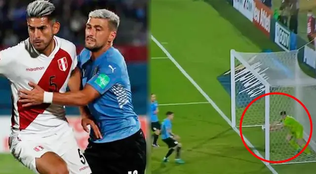 Así fue la polémica jugada en el duelo de Uruguay vs Perú por Eliminatorias Qatar 2022 Así fue la polémica jugada en el duelo de Uruguay vs Perú por Eliminatorias Qatar 2022