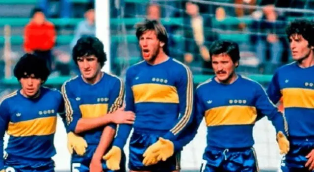  Diego Maradona y Ricardo Gareca juntos en Boca Juniors.   
