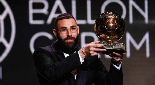 Benzema y su primer Balón de Oro.