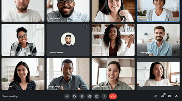 Ten hasta 49 contactos conectados en tu reunión a través de Google Meet.   